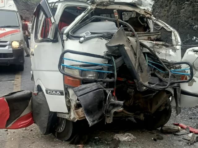 Four killed as passenger van collides with dumper on Swat Motorway